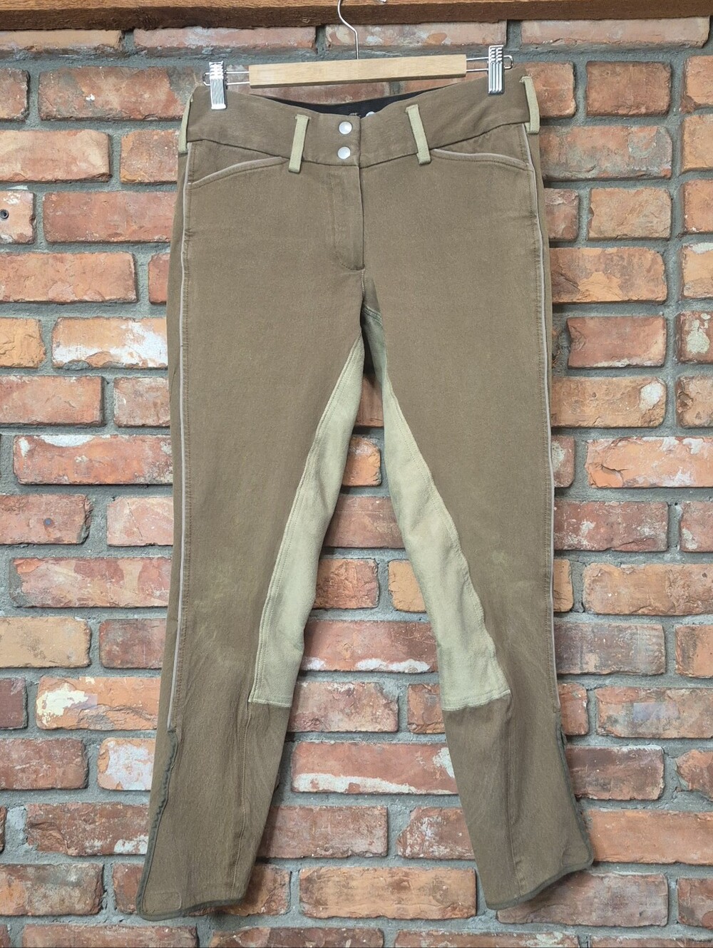Goode Rider Full Seat Suede Equestrian Riding Breeches Stretch Jodhpurs 30L